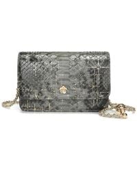 Tiffany & Fred Paris - Python-Embossed Leather Crossbody - Lyst