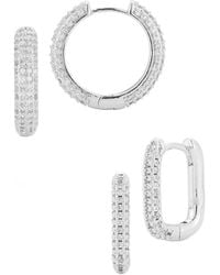Glaze Jewelry - Plated Cz Earrings - Lyst