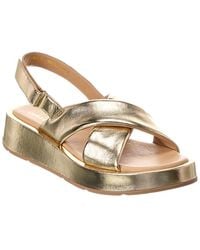La Canadienne - Axis Leather Platform Sandal - Lyst