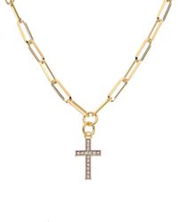 Meshmerise - 18K Over 0.10 Ct. Tw. Diamond Necklace - Lyst