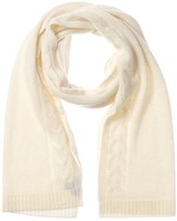 Bruno Magli - Cable Border Cashmere Scarf - Lyst
