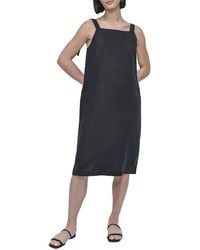 DKNY - Tie Strap Linen Dress - Lyst