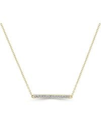Sabrina Designs - 14k 0.10 Ct. Tw. Diamond Bar Necklace - Lyst