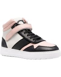Ferragamo - Low-Top Paneled Sneakers - Lyst
