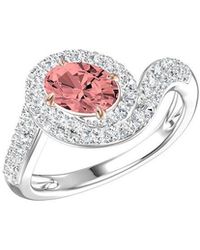 Lab Grown Diamonds - 14K 1.75 Ct. Tw. Lab-Grown Diamond Halo Engagement Ring - Lyst