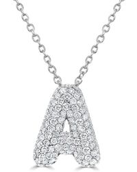 Sabrina Designs - 14K 0.51 Ct. Tw. Diamond Initial Necklace - Lyst