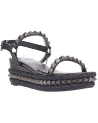 Christian Louboutin - Leather Pyraclou 60 Spikes Platform Wedge (Authentic Pre-Loved) - Lyst