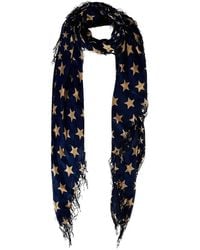 Blue Pacific - Stars Cashmere-Blend Scarf - Lyst