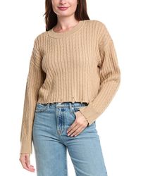 Sandro - Cropped Wool-Blend Sweater - Lyst