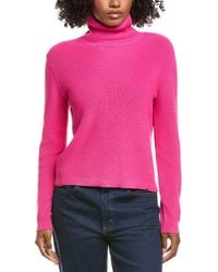 Hannah Rose - Shaker Turtleneck Cashmere-Blend Sweater - Lyst