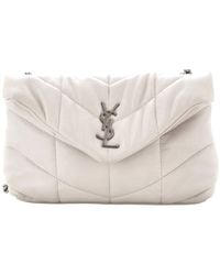 Saint Laurent - Quilted Leather Loulou Puffer Shoulder Bag Mini (Authentic Pre-Loved) - Lyst