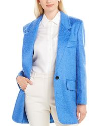 Max Mara Canga Mohair-blend Jacket - Blue
