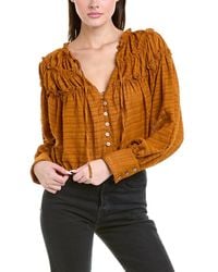 Free People - Hailey Blouse - Lyst