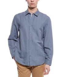 7 For All Mankind - Clean Front Linen-Blend Shirt - Lyst