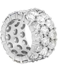 Diana M. Jewels - Fine Jewelry 18K 17.00 Ct. Tw. Diamond Eternity Ring - Lyst