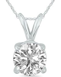 Lab Grown Diamonds - 14K 1.25 Ct. Tw. Lab Grown Diamond Necklace - Lyst