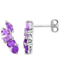 Rina Limor - 1.44 Ct. Tw. Amethyst Africa, Rose De France Drop Earrings - Lyst