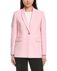 Anne Klein - One-Button Peak Lapel Blazer Jacket - Lyst