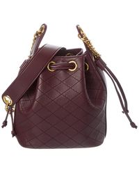 Saint Laurent - Joe Mini Quilted Leather Bucket Bag - Lyst