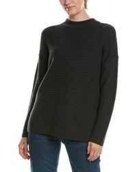 Eileen Fisher - Mock Neck Wool Sweater - Lyst