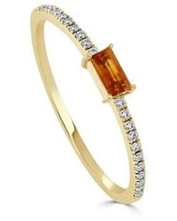 Sabrina Designs - 14k 0.25 Ct. Tw. Diamond & Citrine Ring - Lyst