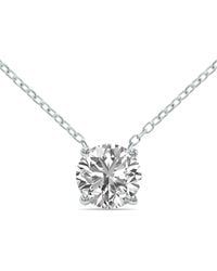 Lab Grown Diamonds - 14k 0.75 Ct. Tw. Lab Grown Diamond Necklace - Lyst