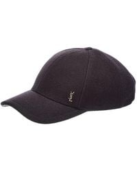 Saint Laurent - Cassandre Wool-Blend Baseball Cap - Lyst