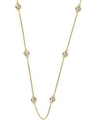 Lab Grown Diamonds - 14K 2.00 Ct. Tw. Lab-Grown Diamond Station Necklace - Lyst