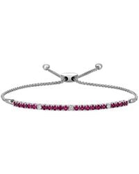 Le Vian - Le Vian Passion Ruby 14k 1.34 Ct. Tw. Diamond & Ruby Bolo Bracelet - Lyst