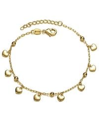 Rachel Glauber - 14k Plated Heart Bracelet - Lyst