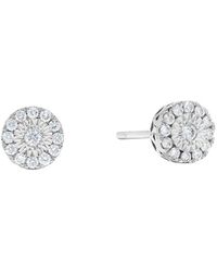 H.J. Namdar - 14K 0.20 Ct. Tw. Diamond Halo Earring - Lyst