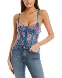 Free People - Printed Night Rhythm Bodysuit - Lyst