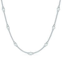 Lab Grown Diamonds - 14K 1.50 Ct. Tw. Lab-Grown Diamond Station Necklace - Lyst