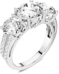 Amairah - 14k 4.25 Ct. Tw. Lab-grown Diamond 3 Stone Ring - Lyst