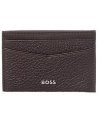 BOSS - New Crosstown Leather Card Holder - Lyst
