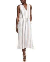 Splendid - Lennon Stripe Linen-Blend Maxi Dress - Lyst