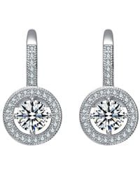 Rachel Glauber - Diamond Cz Dangle Earrings - Lyst