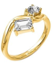 Lab Grown Diamonds - 18K Over 1.16 Ct. Tw. Lab-Grown Diamond Promise Ring - Lyst