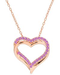Rina Limor - Rose Over 0.51 Ct. Tw. Lab-Grown Created Sapphire Pendant - Lyst