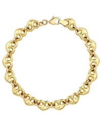 HAWLEY ST - 14K Heart Bracelet - Lyst