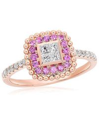 Diana M. Jewels - Fine Jewelry 14k Rose Gold 0.29 Ct. Tw. Diamond & Sapphire Ring - Lyst