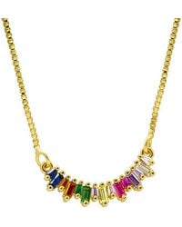 Adornia - 14K Plated Drop Necklace - Lyst