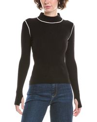 No Name - Noname Fine Rib Mock Neck Cashmere Sweater - Lyst