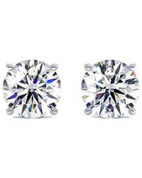 Lab Grown Diamonds - 14K 6.00 Ct. Tw. Lab-Grown Diamond Studs - Lyst