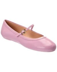 Gianvito Rossi - Leather Ballerina Flat - Lyst