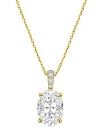 Diana M. Jewels - Diana M. 14K 5.20 Ct. Tw. Lab-Grown Diamond Pendant Necklace - Lyst