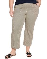 NIC+ZOE - Plus All Day Stripe Wide Leg Jean - Lyst