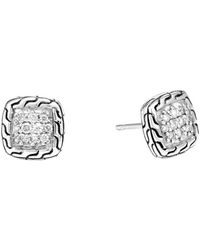 John Hardy - Essentials Diamond 0.21 Ct. Tw. Diamond Earrings - Lyst
