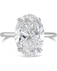 Diana M. Jewels - Diana M. Platinum 15.00 Ct. Tw. Lab-Grown Diamond Solitaire Ring - Lyst