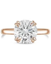 Diana M. Jewels - Diana M. 18K Rose 10.00 Ct. Tw. Lab-Grown Diamond Solitaire Ring - Lyst